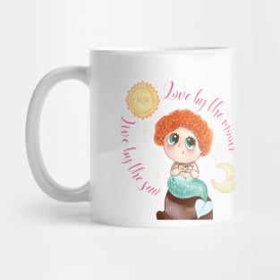 live by sun love by moon mermaid Mug